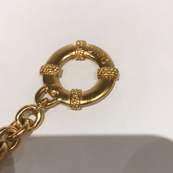 Rare SUNG by Alfred Sung vintage gold tone chain belt - Picture 3 of 5